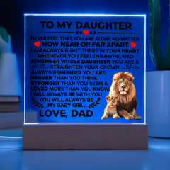 To My Daughter Braver – Acrylic Square